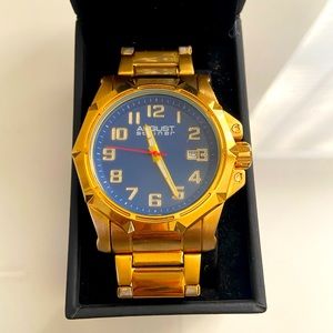 Gold August Steiner Men’s Watch